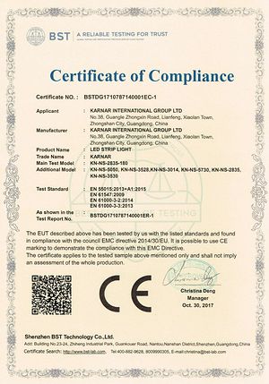 Certificat CE,Certificat,Certificat CE pentru lampa LED 3,
18062109,
KARNAR INTERNATIONAL GROUP LTD