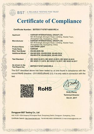 Certificaat
KARNAR INTERNATIONAL GROUP LTD